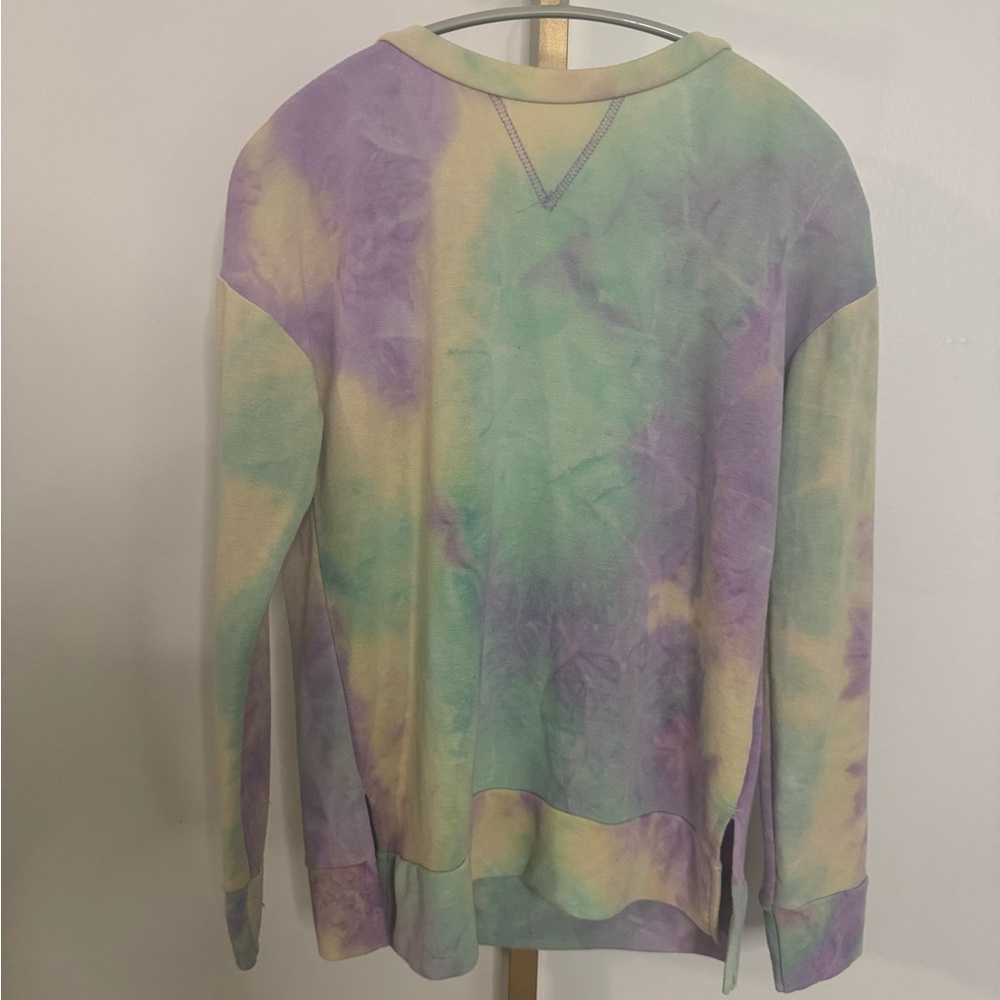 Multicolor Tie-Dye Lightweight Sweatshirt